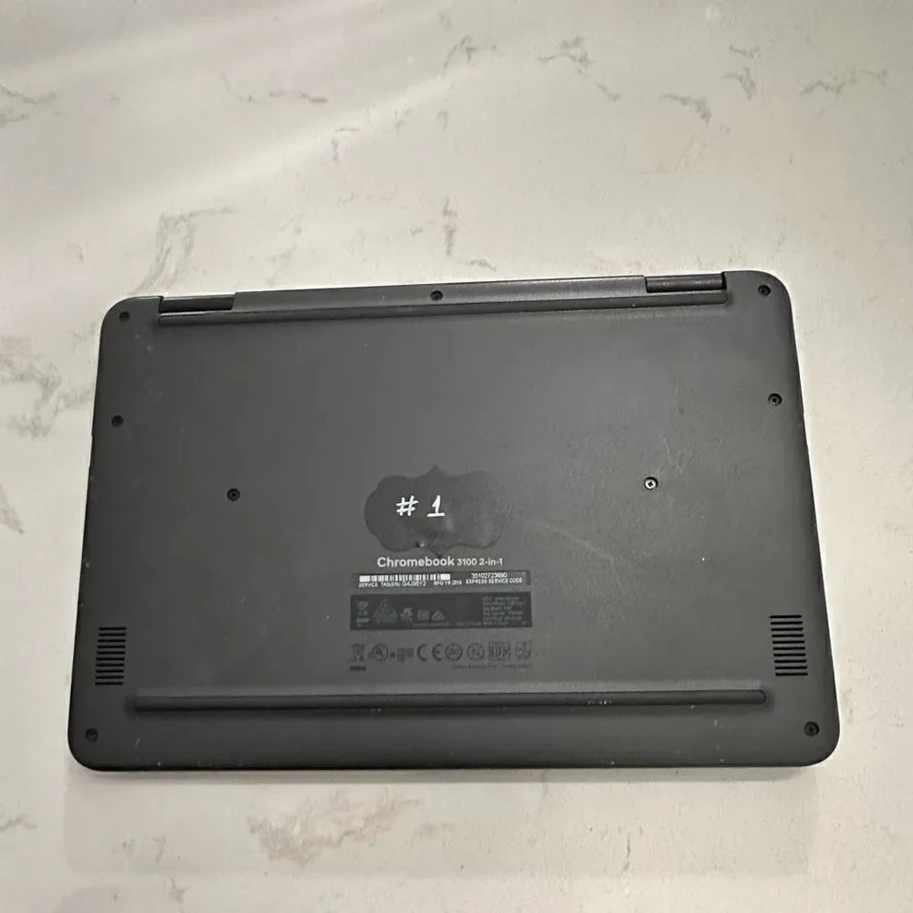 DELL 2 in 1 Chromebook 3100 Laptop in Gray Gunmetal Color (refurbished/used)
